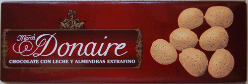 Chocolate con leche y almendras
